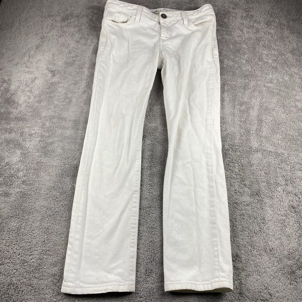Banana Republic Mid Rise Skinny Jeans Womens Size 27 White